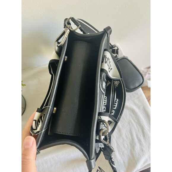 Steve Madden Black Denim Bwebber Crossbody Satchel w/ Coin Pouch NWT - Picture 6 of 12